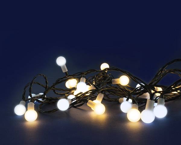 Blachere Illumination - Cherrylight Guirlande LED Blanc pur câble vert L.800 cm - Imagen 1