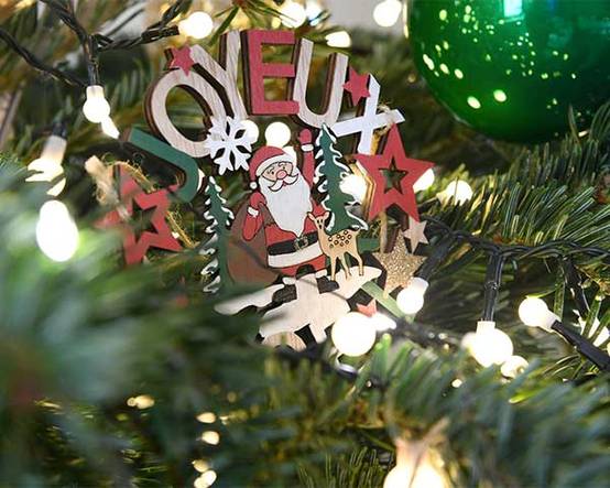 Blachere Illumination - Blachère Illumination - Joyeux Noël à suspendre L.14 x H.12,5 cm - Image 1