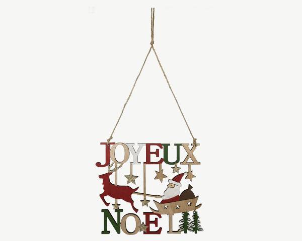 Blachere Illumination - Blachère Illumination - Joyeux noël à suspendre L.18 x H.15,5 cm - Imagen 1