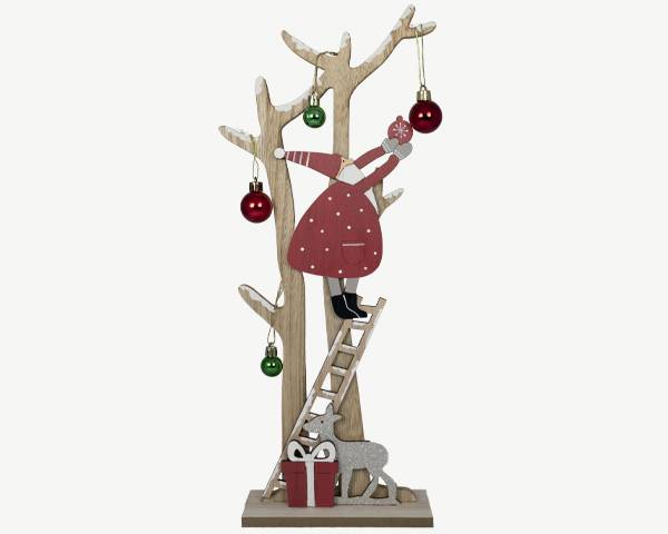 Blachere Illumination - Blachère Illumination - Père noël à poser L.46 x l.6,5 x H.46 cm - Image 1