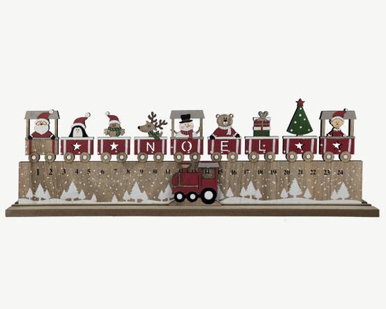 Blachere Illumination - Calendrier de l'avent En bois L.45 x l.4 x H.15 cm - Image 3