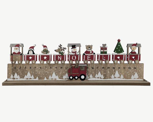 Blachere Illumination - Calendrier de l'avent En bois L.45 x l.4 x H.15 cm - Imagen 3