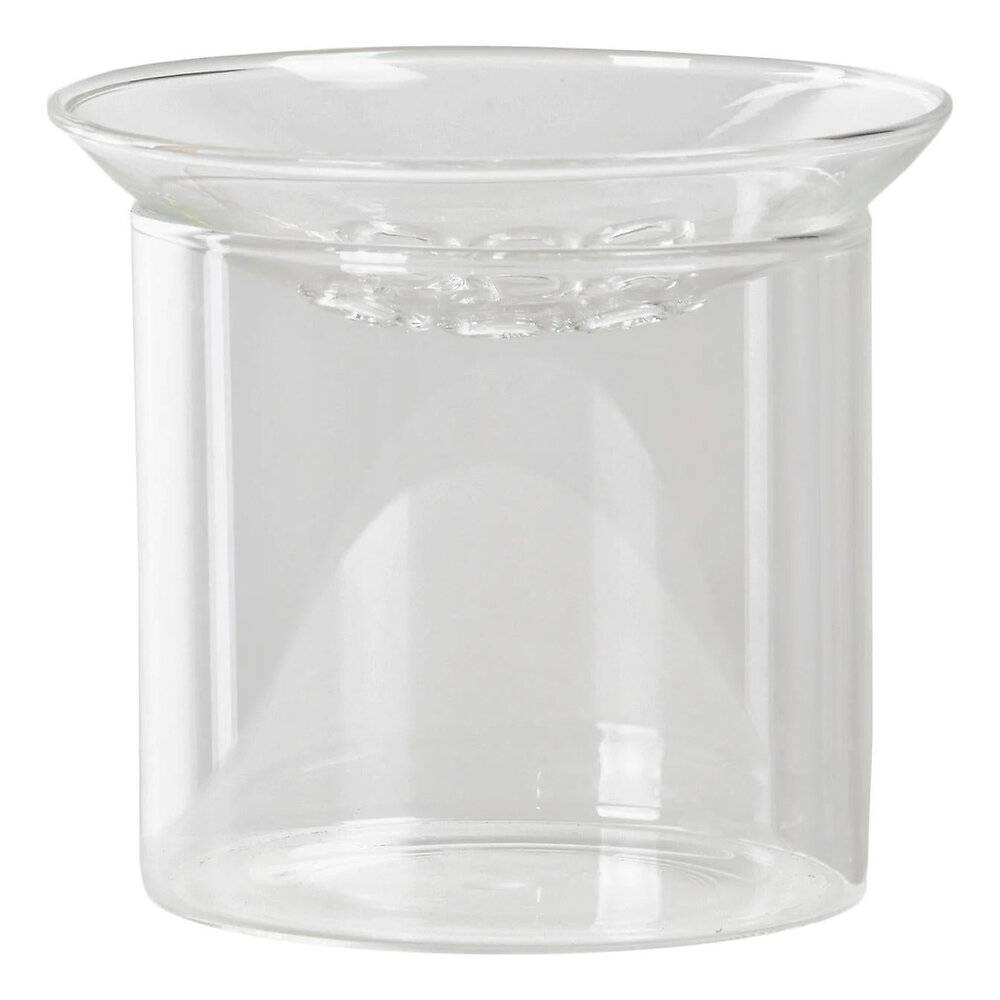 Vase de multiplication en verre transparent H.8 cm Ø9 cm - Bricorama