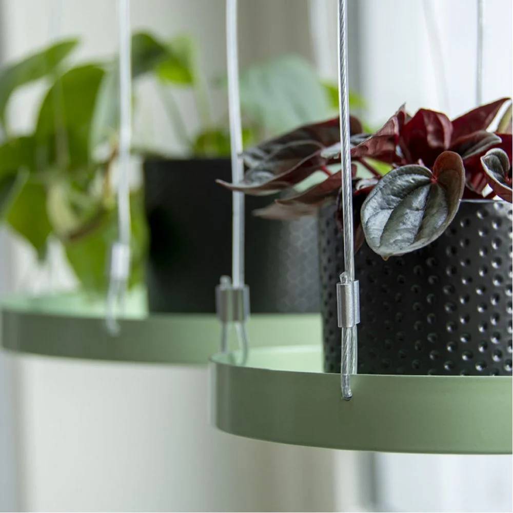 Soporte para plantas redondo verde – ESSCHERT DESIGN - Imagen 7