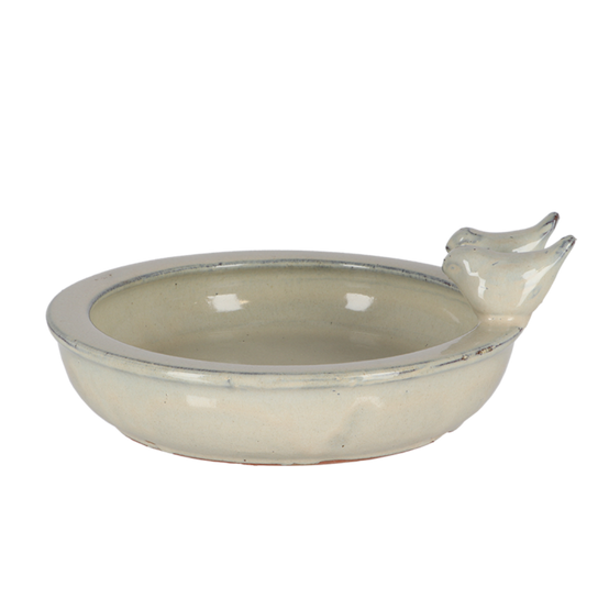 Bain d'oiseau rond en céramique blanc Ø26.9 cm H.10.9 cm - Esschert design bv 1 - Image 9