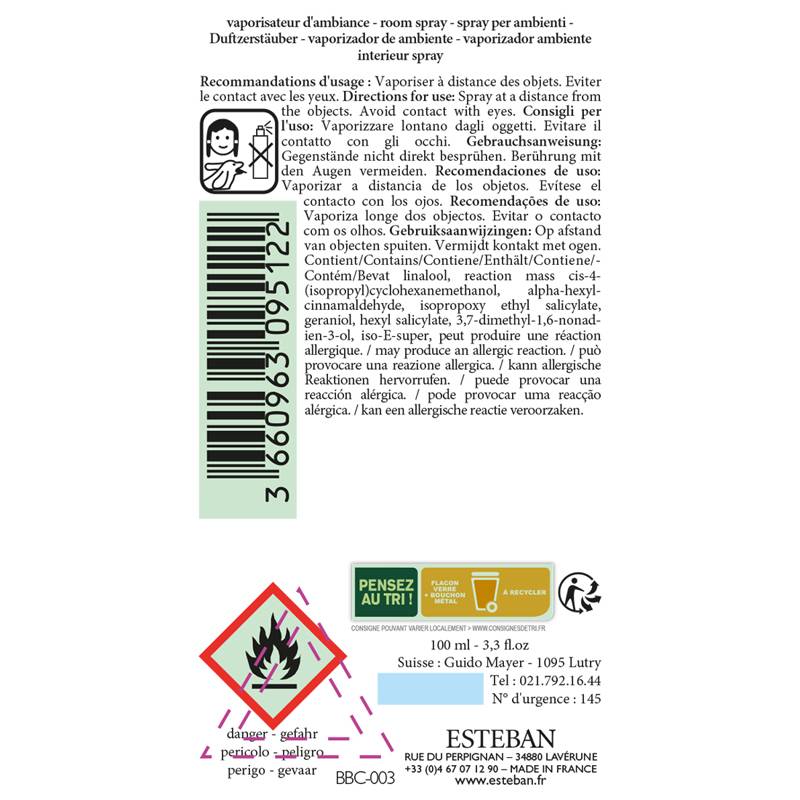 Esteban - Vaporisateur de Parfum Blanc Coton - ESTÉBAN - Imagen 4