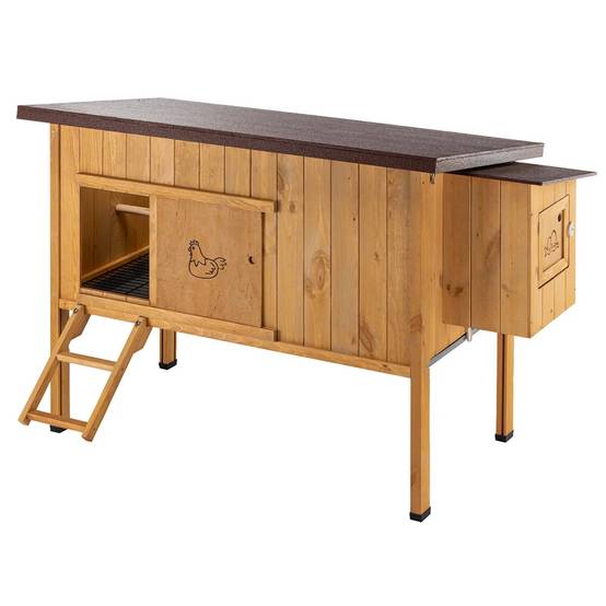 Poulailler hen house en pin nordique marron L.162xP.100xH.110 cm modèle 30 - Ferplast - Image 5
