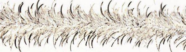 Weiste - Weiste - Guirlande à plumes et brins givrés argent L.200 x Ø.7 cm - Imagen 2
