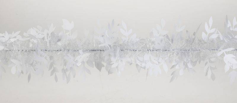 Weiste - Guirlande glycine blanche avec brins givrés L.200 x Ø.9 cm - Imagen 2