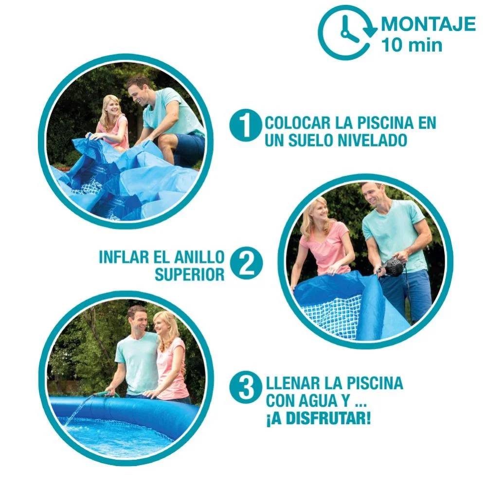 Intex - Piscina inflable Easy Set PVC azul 305 x 61 cm 28118NP - INTEX - Imagen 5