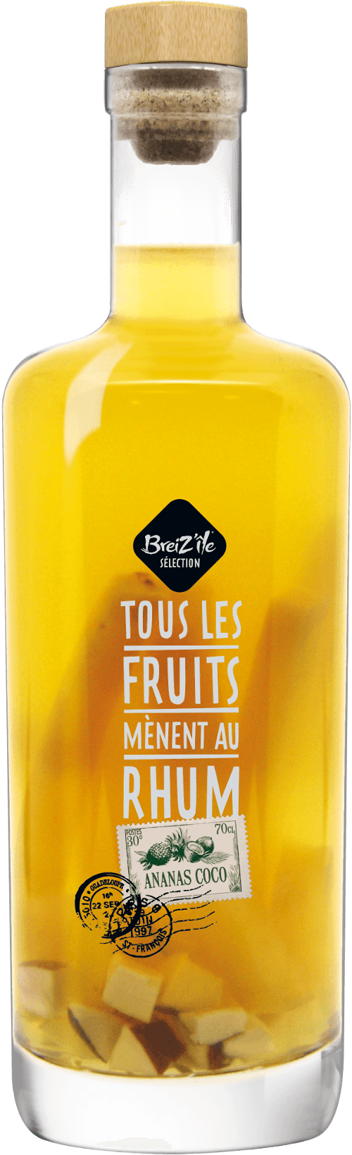 Breiz'ile - Breiz'ile - Rhum arrangés Ananas Coco 70 cl