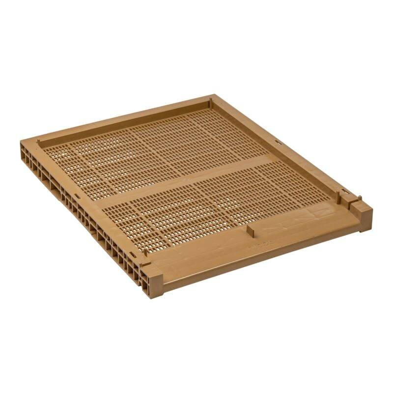 Plateau plastique antivarroa pour ruche L 54,5 l 43 H 7 cm - ICKO APICULTURE