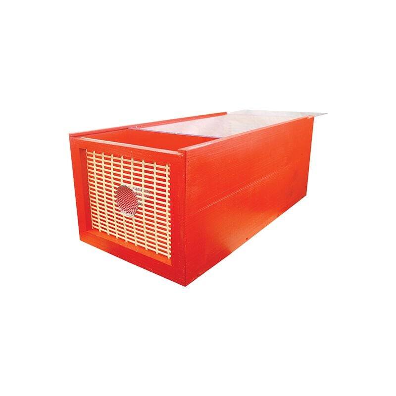 Piège à frelon asiatique bois et plexiglas rouge L.12.0 cm - La jocondienne