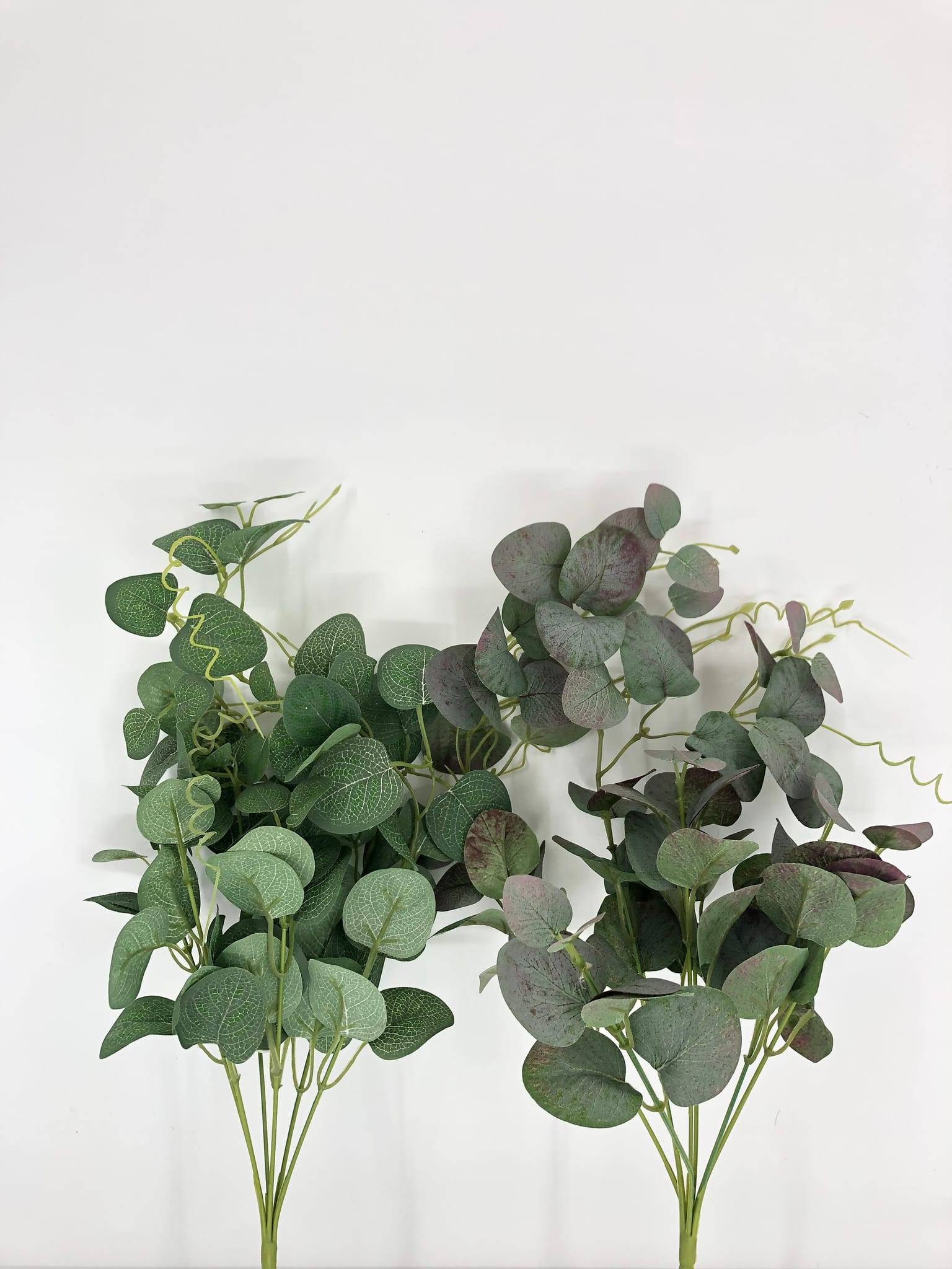 Chute eucalyptus vert rose artificielle 60 cm