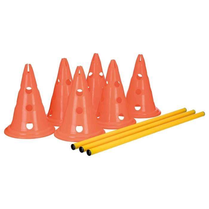 Lot de 3 activités d'obstacle plastique orange et jaune Ø23×30 cm H.78 cm - Trixie - Imagen 11