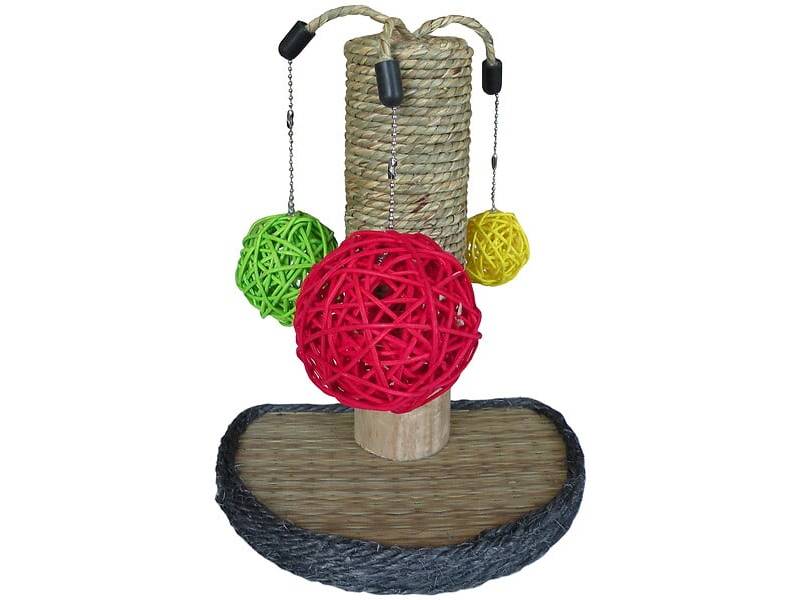 Tyrol - Arbre à lapin pommier bois jonc de mer 14x19x26cm – AGROBIOTHERS