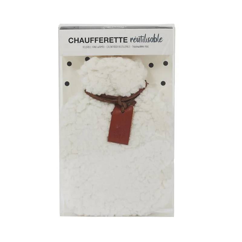 Chaufferette Réutilisable Polyester Blanc L. 12 cm H. 1,5 cm – PARIS PRIX - Image 4