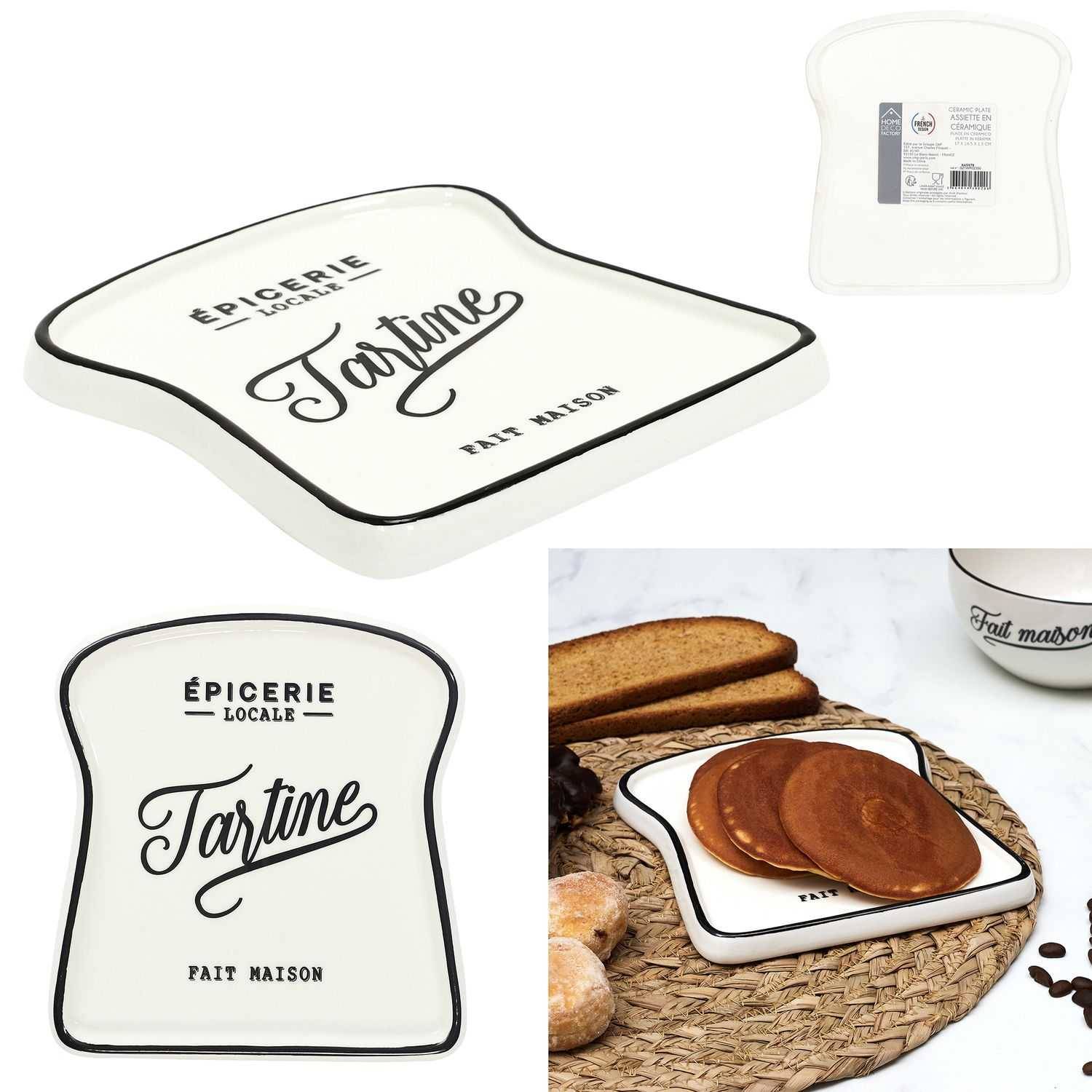 ASSIETTE TOAST BROOKLYN 17X16CM M12