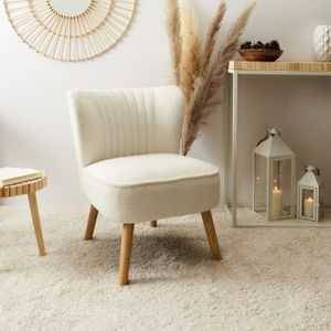 Home choc - Home Choc - Fauteuil Bouclette Erika L.70 x l.59 x H.72 cm - Imagen 6
