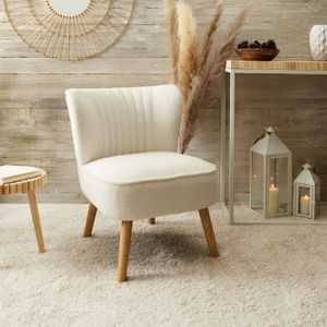 Home choc - Home Choc - Fauteuil Bouclette Erika L.70 x l.59 x H.72 cm - Imagen 5