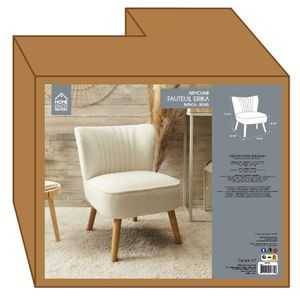 Home choc - Home Choc - Fauteuil Bouclette Erika L.70 x l.59 x H.72 cm - Imagen 3
