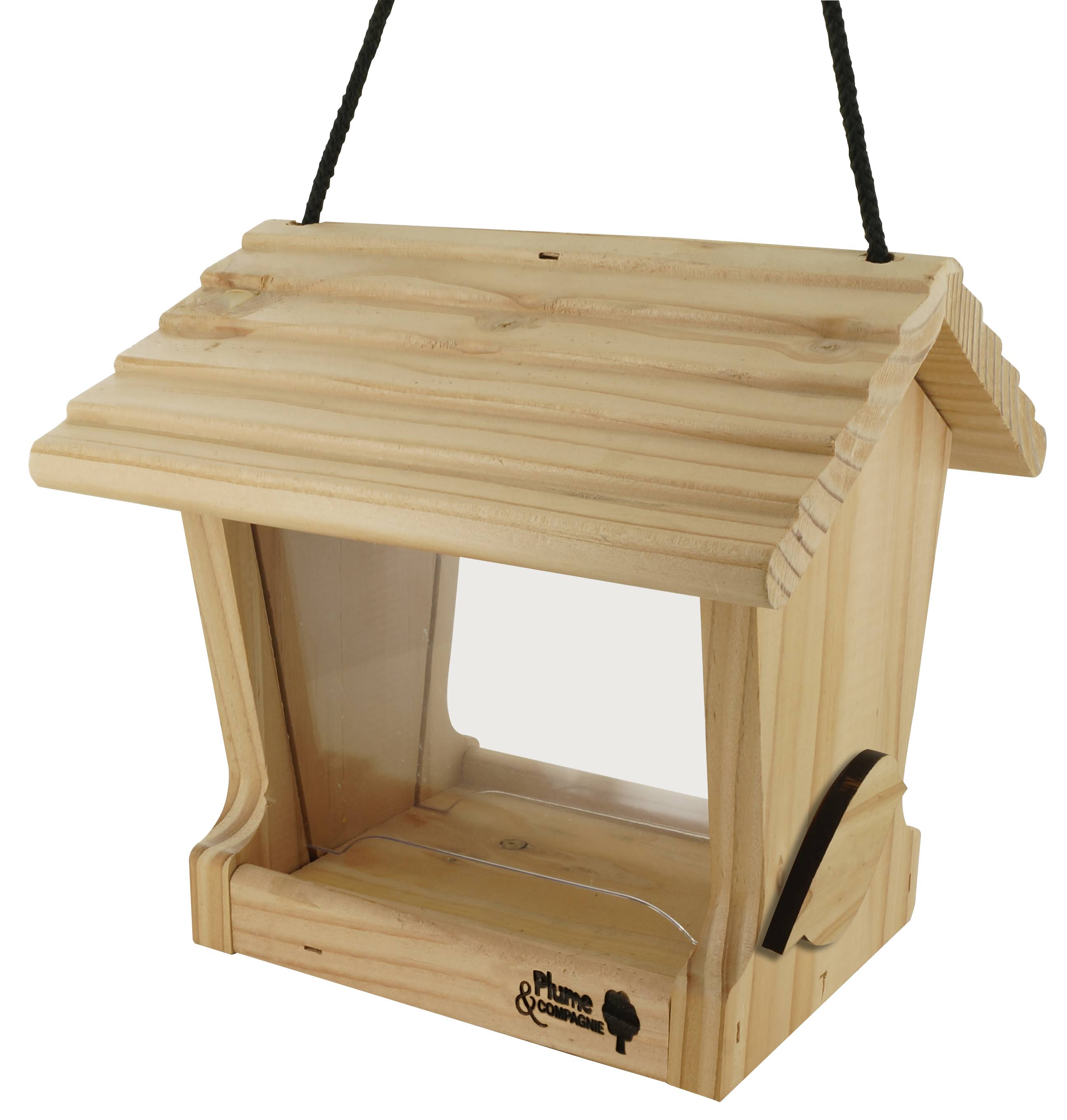 Plume & compagnie - Mangeoire maisonnette MOTIF pour graines et vers - Plume & COMPAGNIE