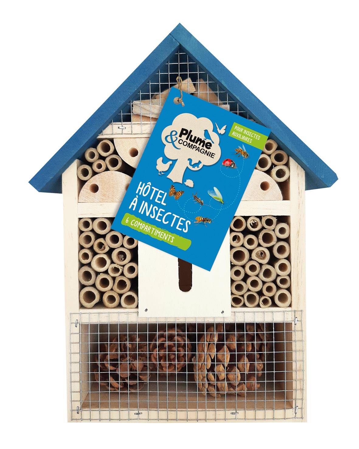Plume & compagnie - Plume & Compagnie - Hotel de insectos Medio 6 compartimentos