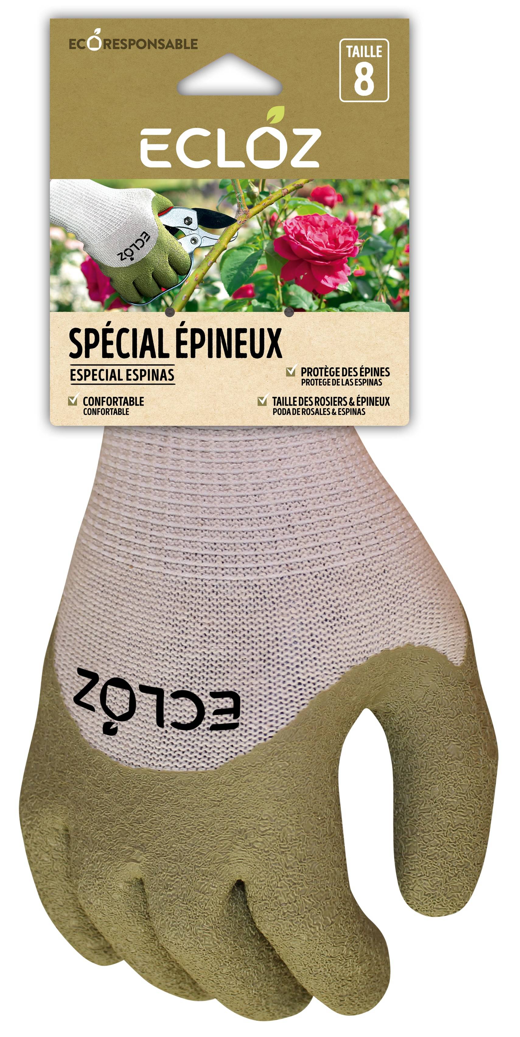 Ecloz - Guantes especial espinosos talla 08 - ECLOZ - Imagen 1