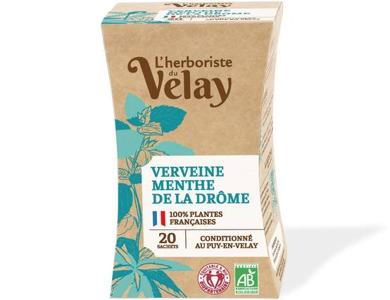 Herboriste du Velay - Infusion BIO verveine & menthe x20 - L'Herboriste du Velay