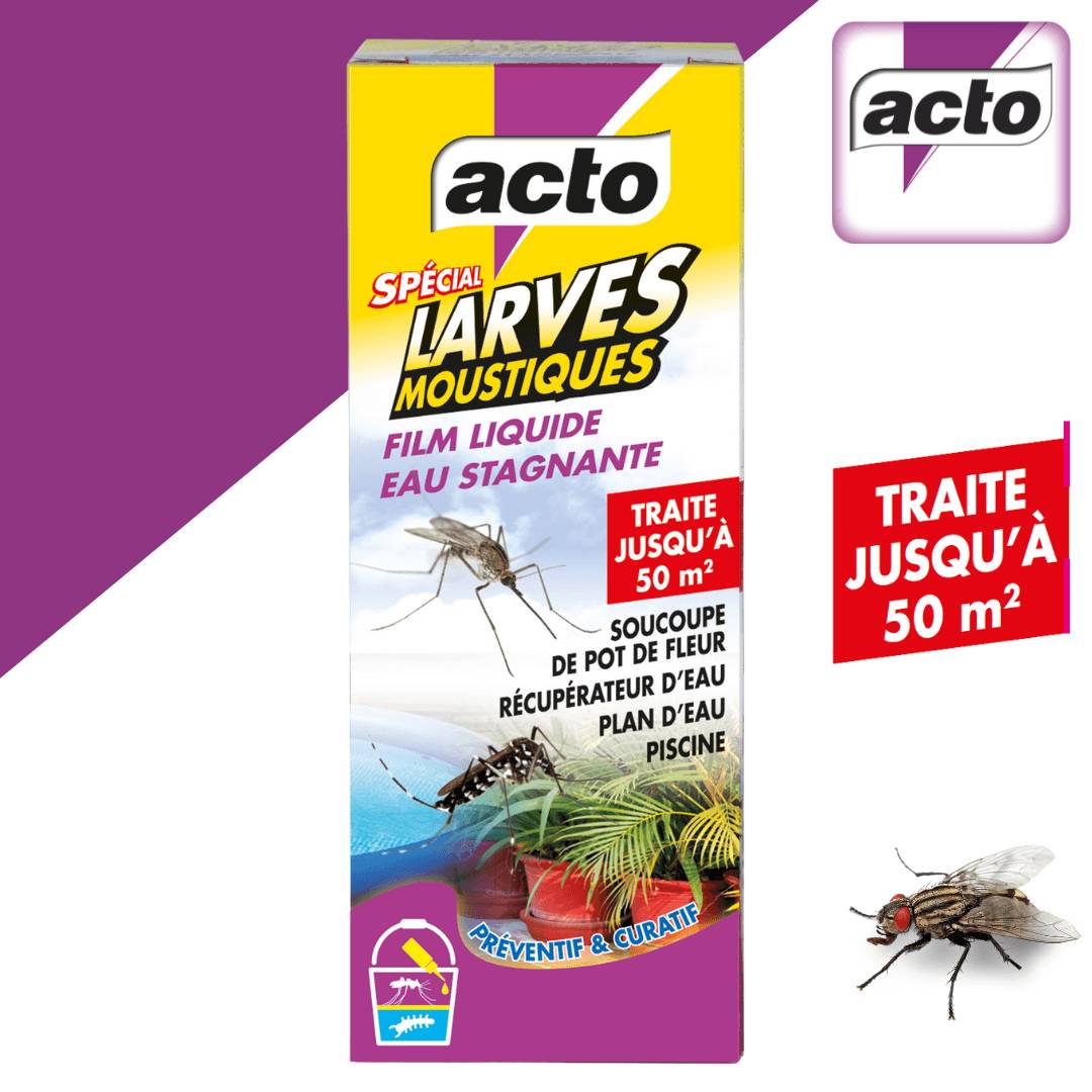 Film Liquide Eau Stagnante Spécial Larves Moustiques - ACTO - Imagen 1