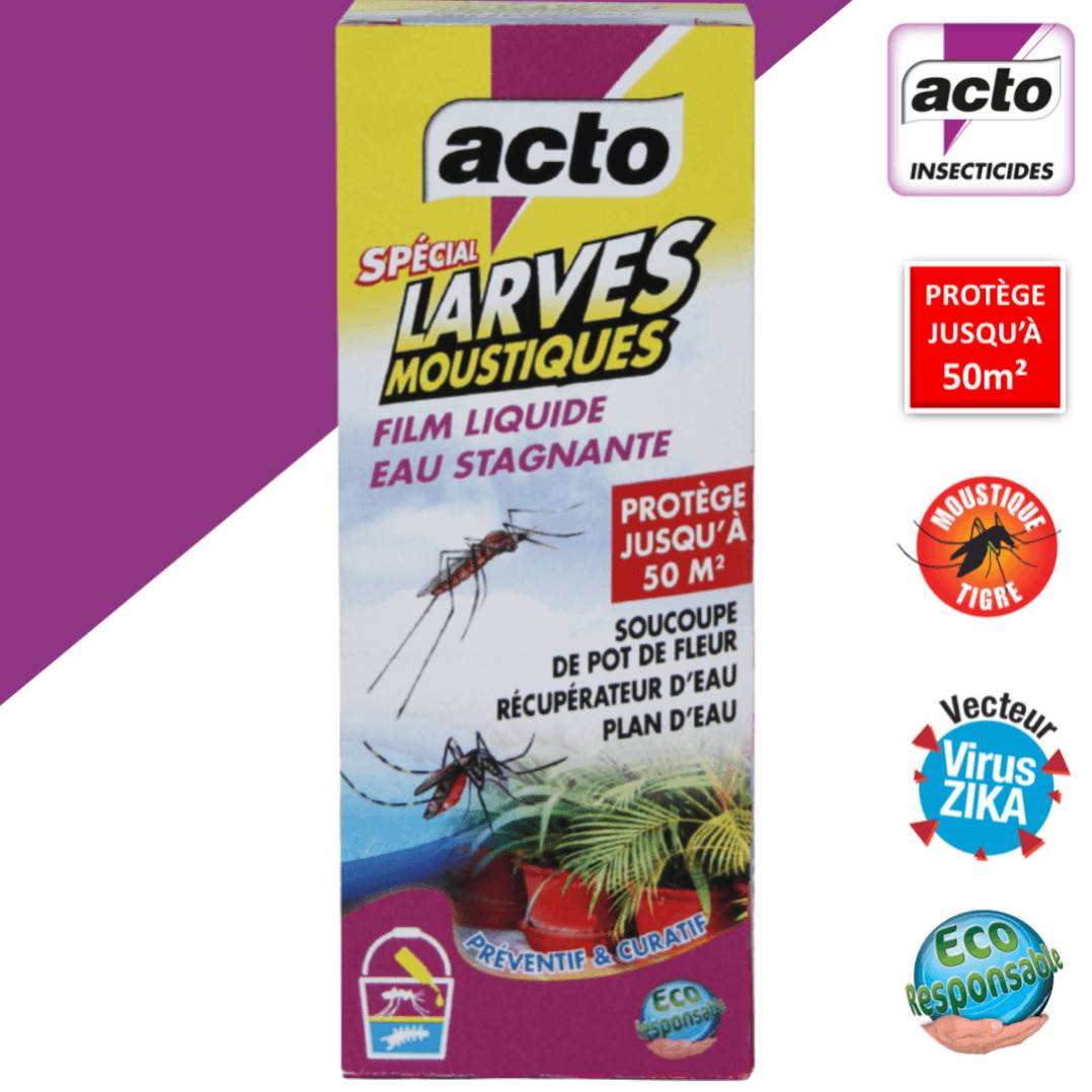Film Liquide Eau Stagnante Spécial Larves Moustiques - ACTO - Imagen 2