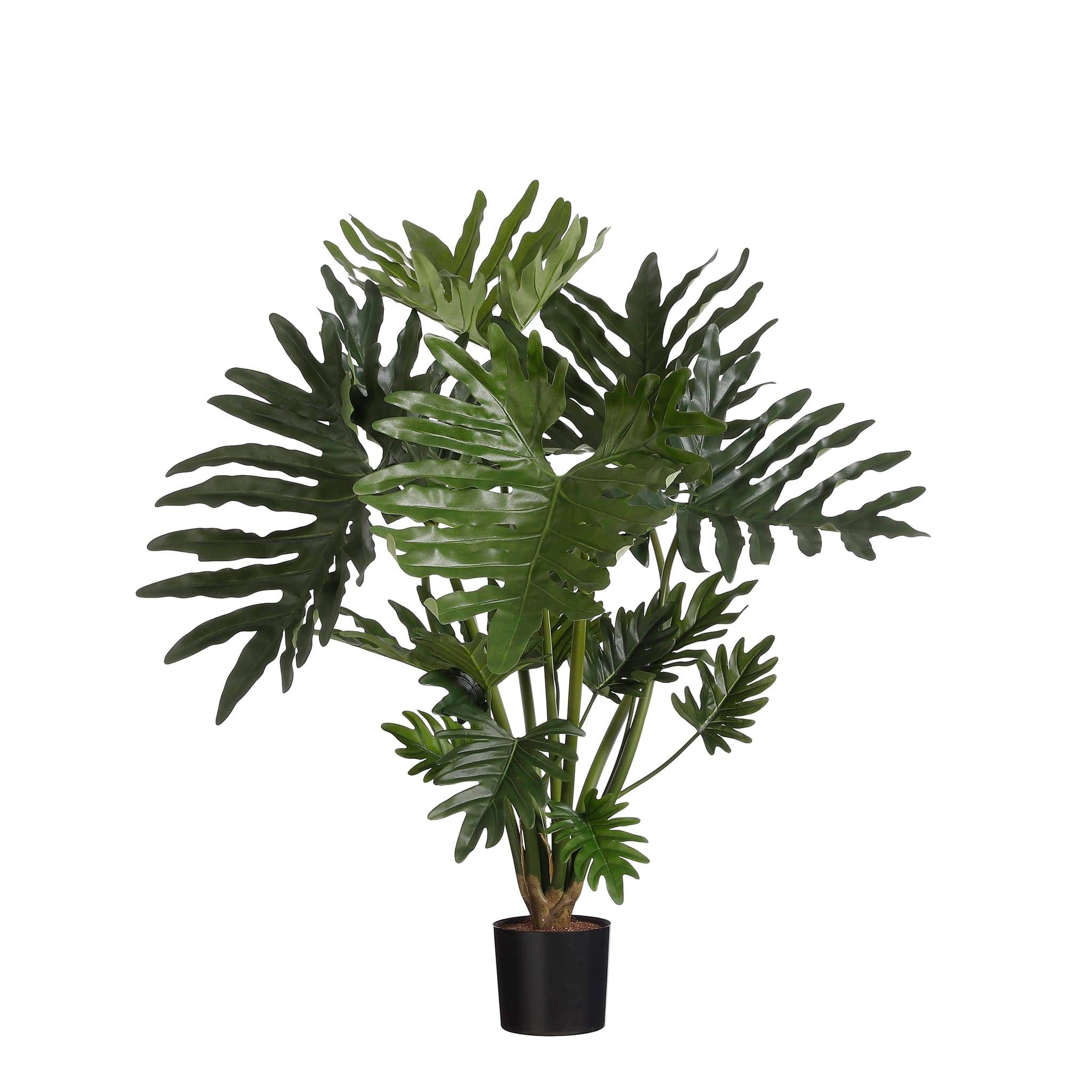 Philodendron selloum en pot vert -polyester-Vert- h85xd55cm