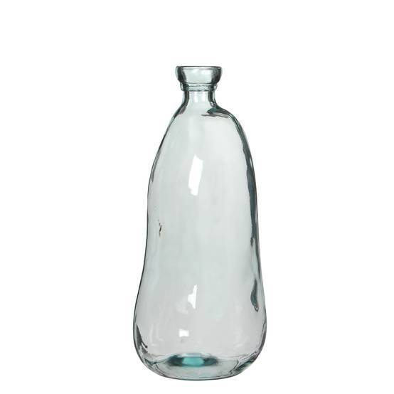 Vase Bouteille Verre Recyclé Transparent – MICA DECORATIONS - Image 1