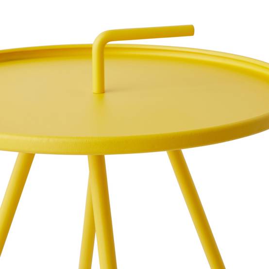Ecloz - Table d'appoint Jaune Ø.42 x H.55 cm - Image 1