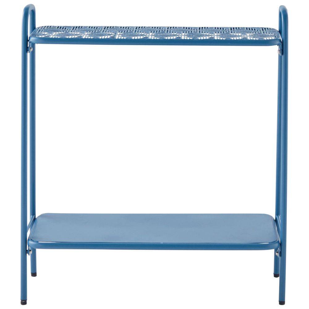 Sans Marque - Etagère de jardin acier bleu cobalt Tendance - ECLOZ - Imagen 3