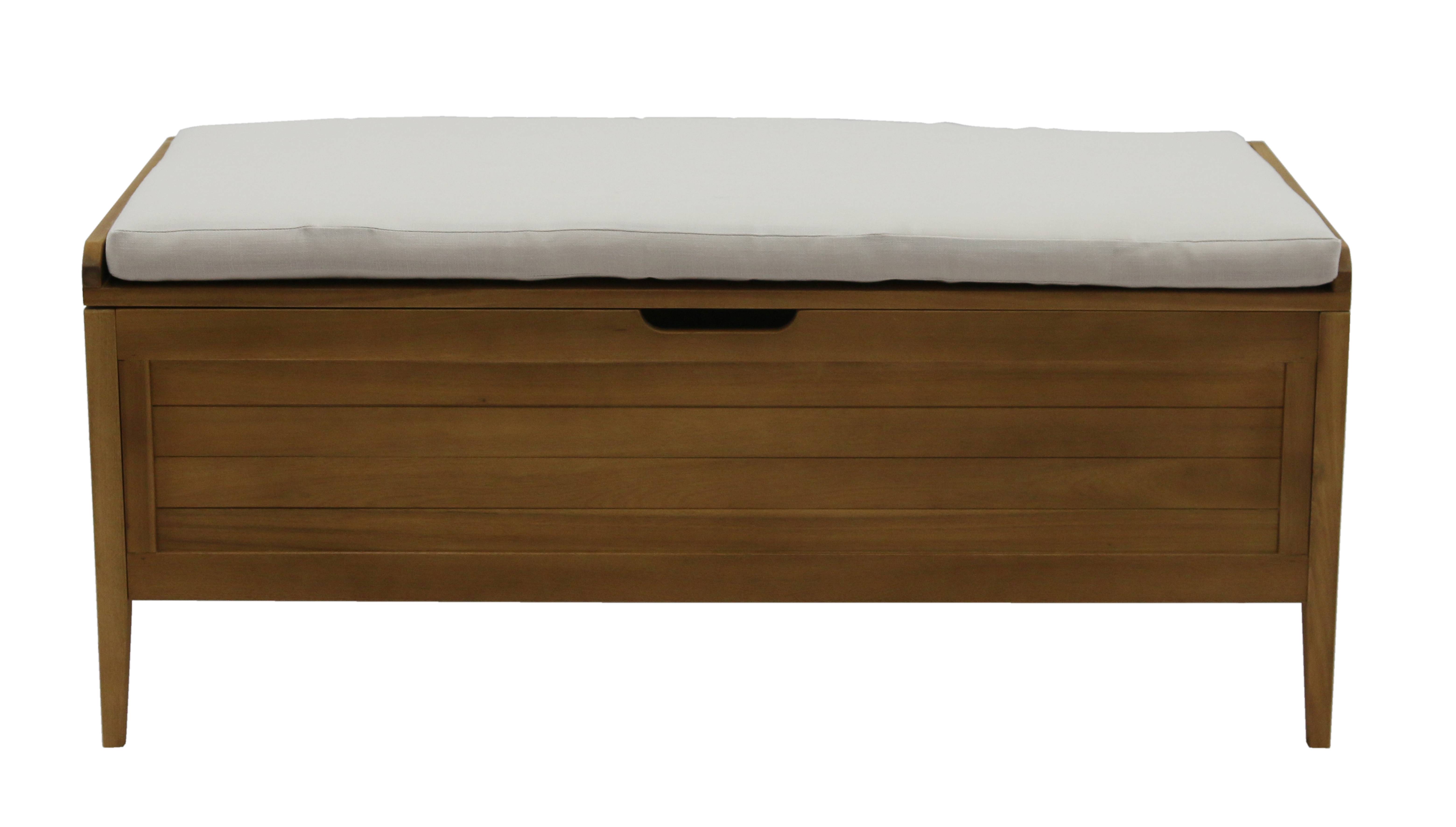 Ecloz - Coffre Banc Camilia en bois L.120 x l.50 x H.50 cm - ECLOZ - Imagen 2