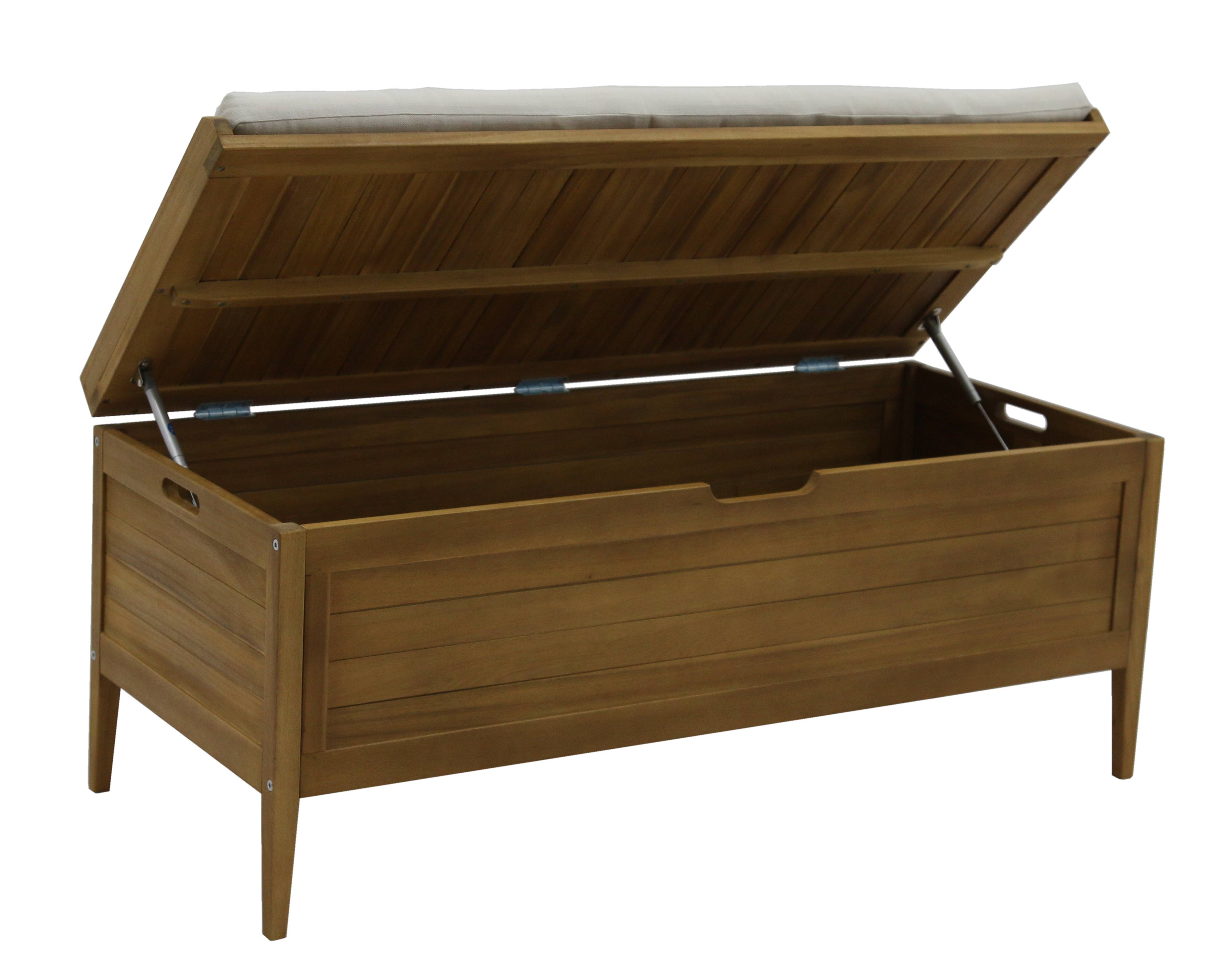 Ecloz - Coffre Banc Camilia en bois L.120 x l.50 x H.50 cm - ECLOZ - Imagen 3