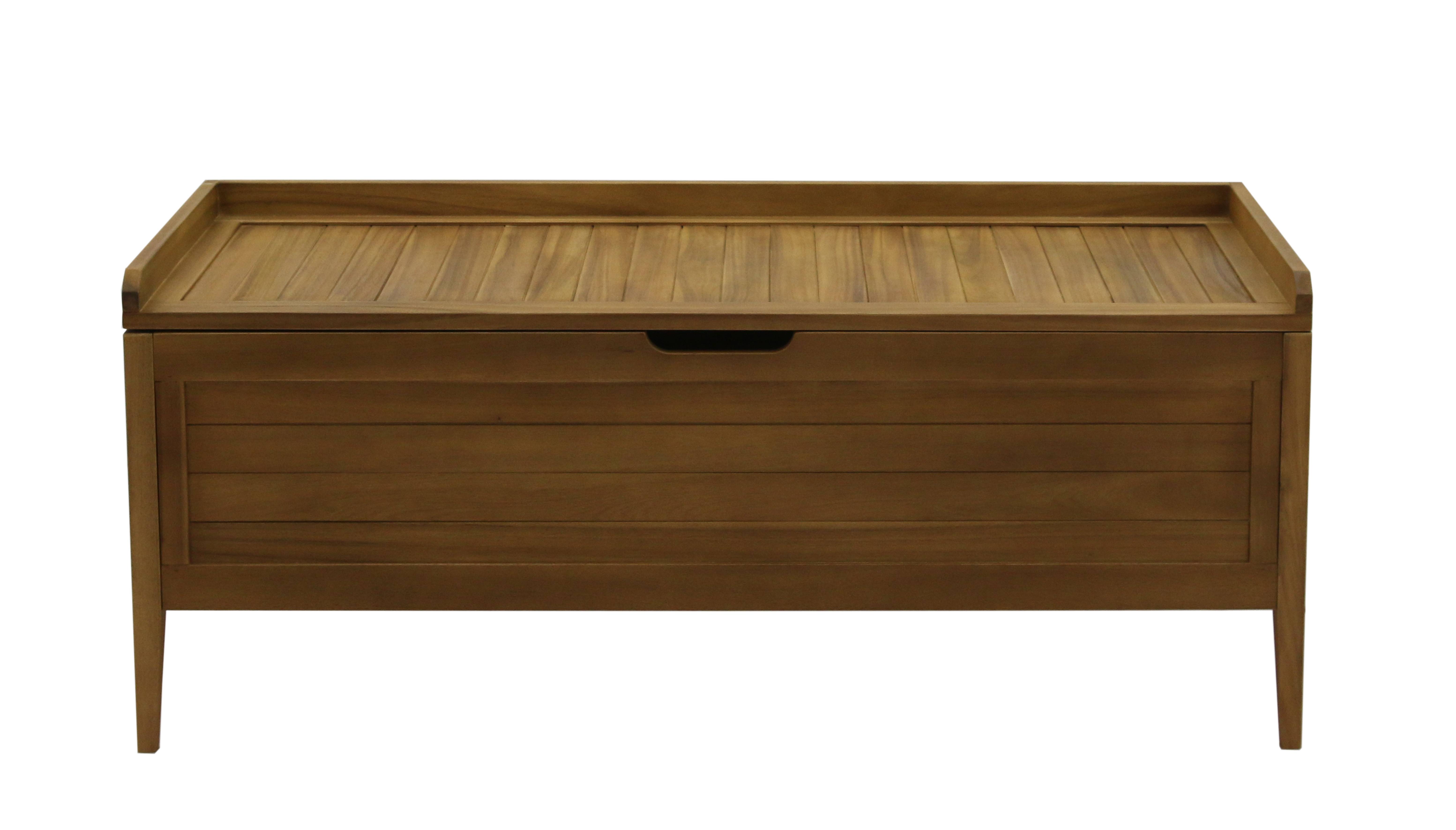 Ecloz - Coffre Banc Camilia en bois L.120 x l.50 x H.50 cm - ECLOZ - Imagen 4