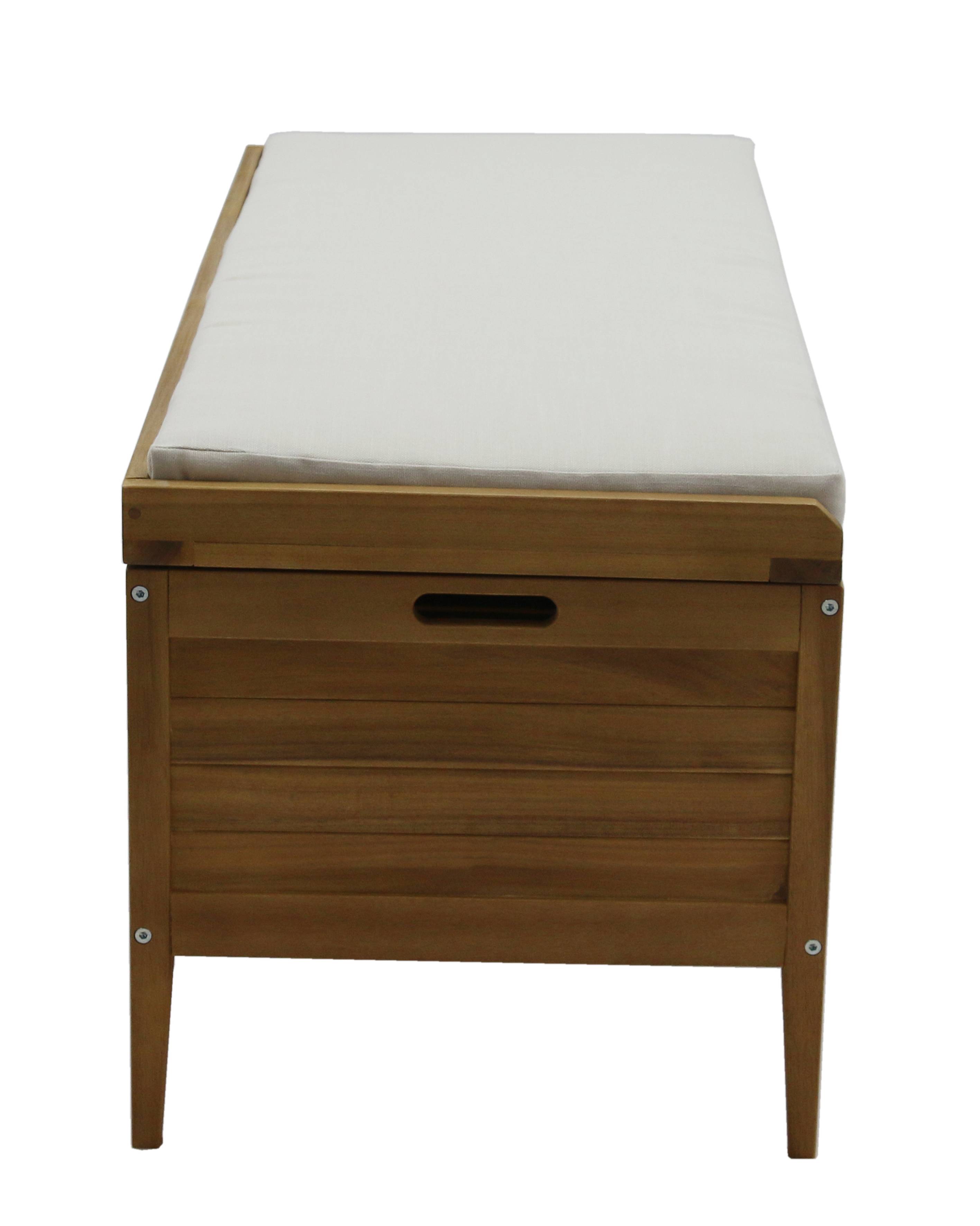 Ecloz - Coffre Banc Camilia en bois L.120 x l.50 x H.50 cm - ECLOZ - Imagen 5