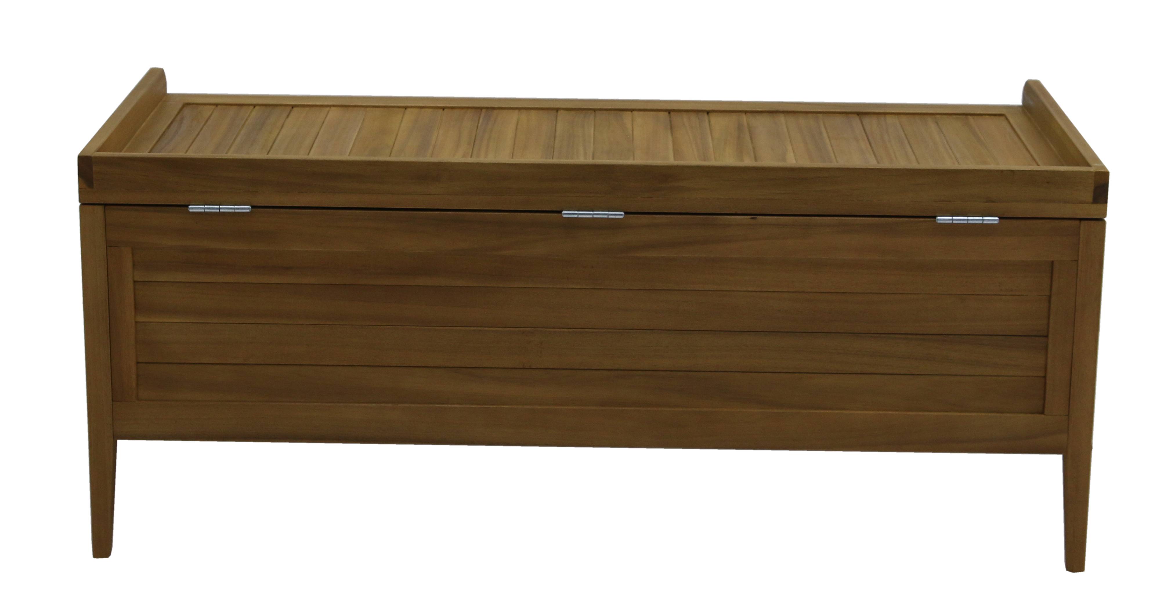 Ecloz - Coffre Banc Camilia en bois L.120 x l.50 x H.50 cm - ECLOZ - Imagen 9
