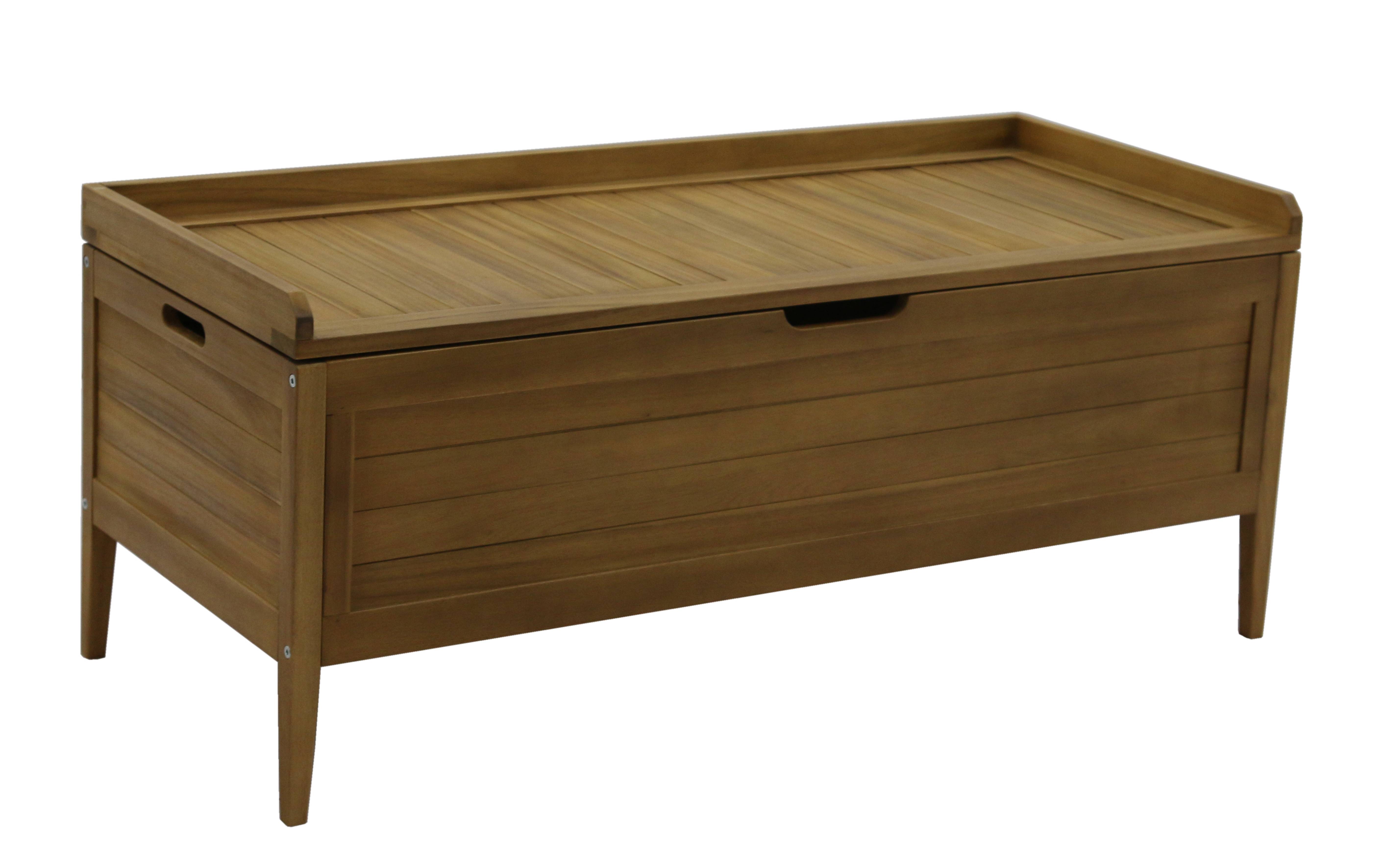 Ecloz - Coffre Banc Camilia en bois L.120 x l.50 x H.50 cm - ECLOZ - Imagen 8