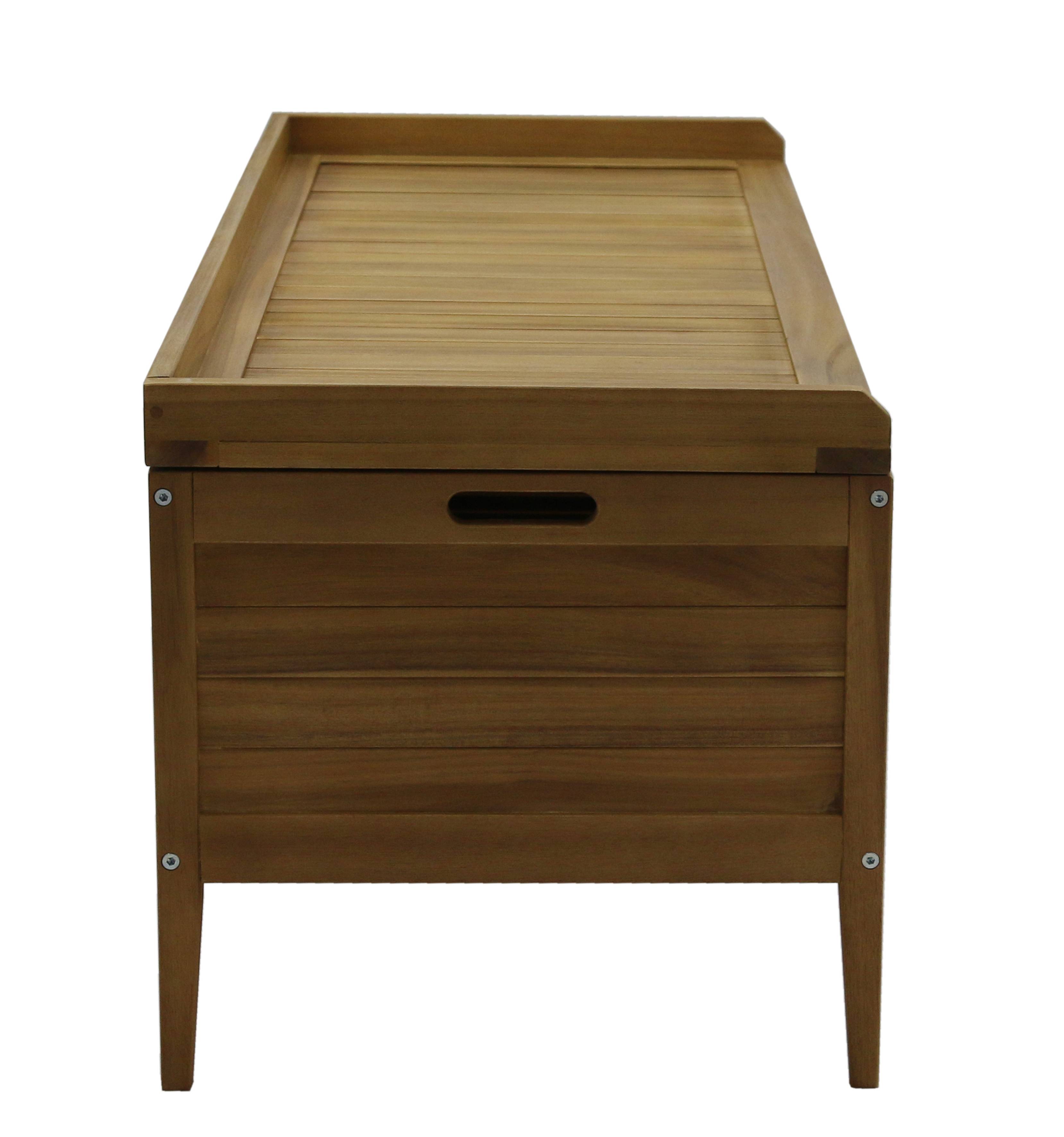 Ecloz - Coffre Banc Camilia en bois L.120 x l.50 x H.50 cm - ECLOZ - Imagen 12