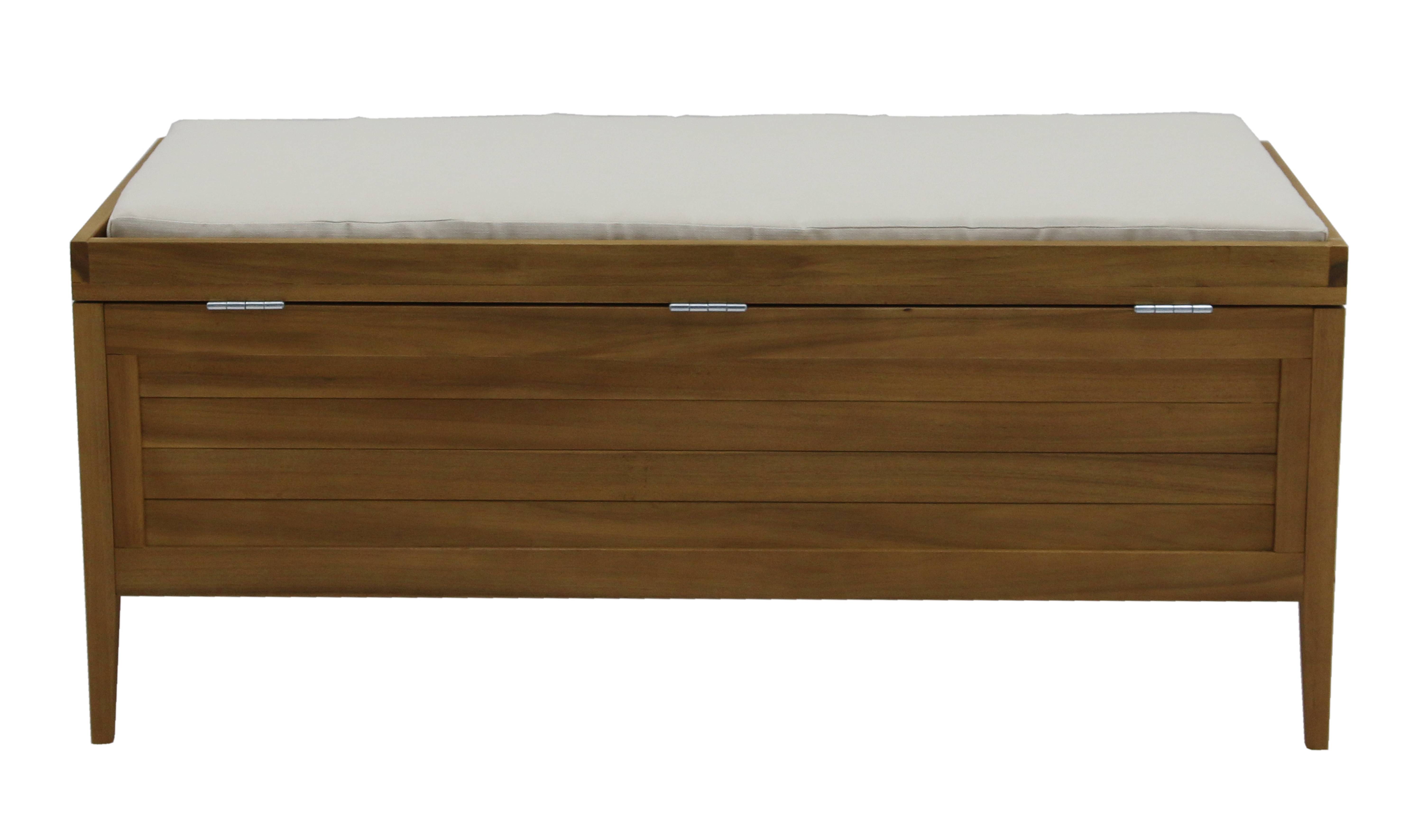 Ecloz - Coffre Banc Camilia en bois L.120 x l.50 x H.50 cm - ECLOZ - Imagen 7