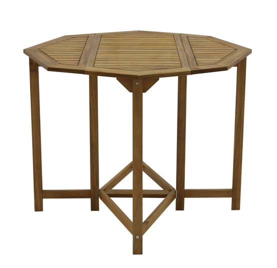 Ecloz - Table de jardin hexagonale pliable acacia 4 personnes Sunny ECLOZ - Image 1
