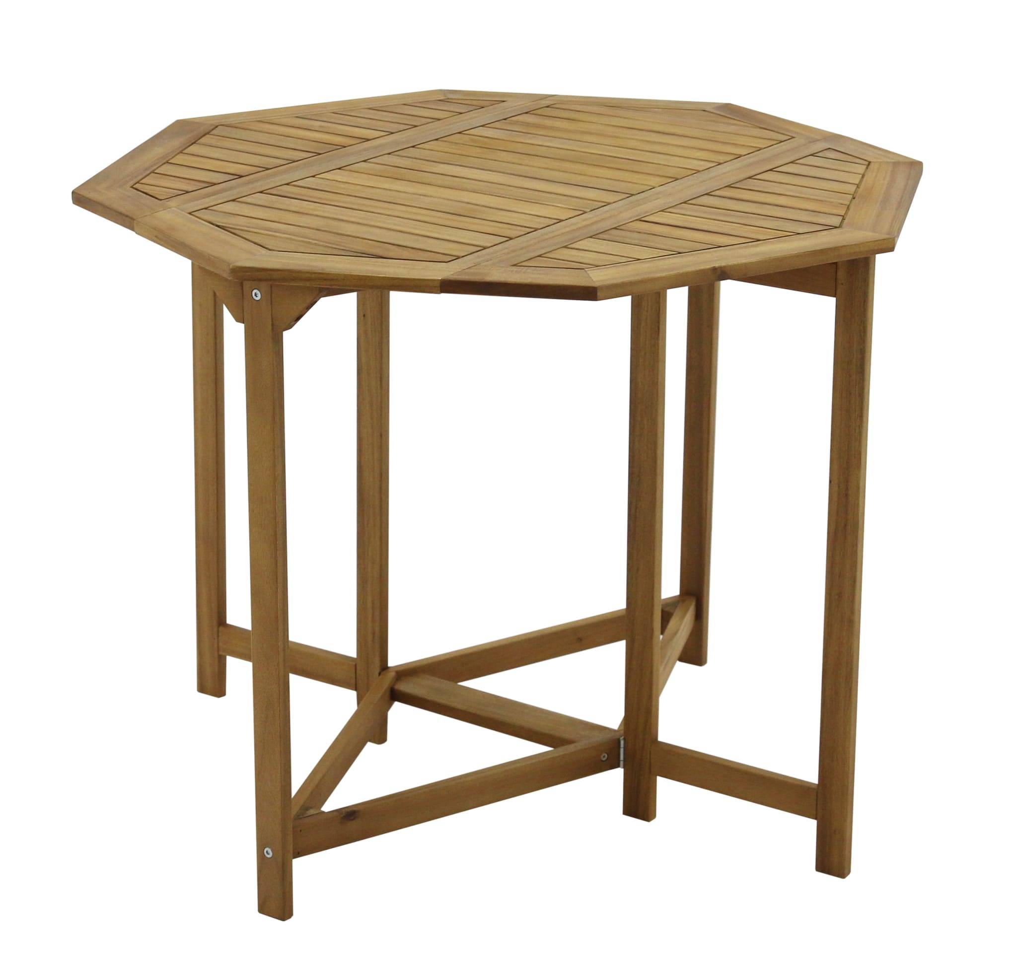 Ecloz - Table de jardin hexagonale pliable acacia 4 personnes Sunny ECLOZ - Imagen 2