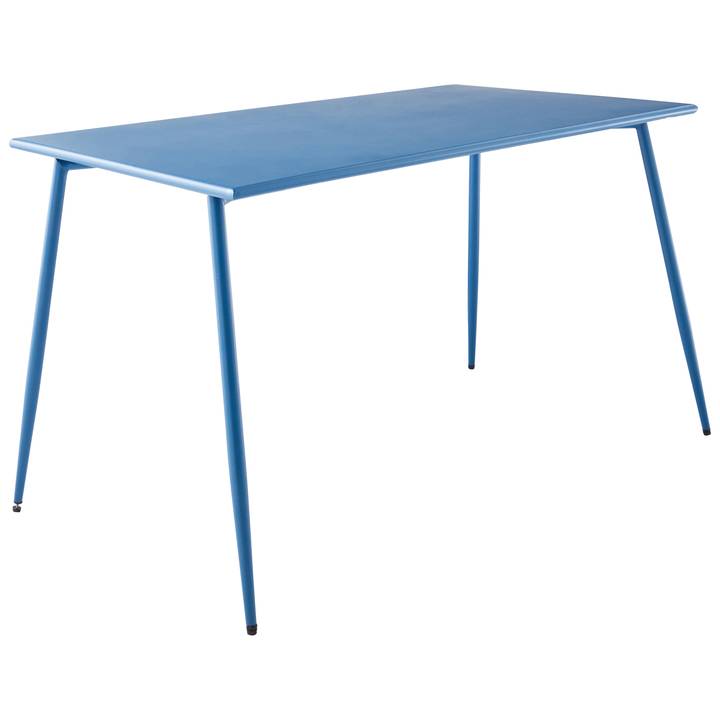 Ecloz - Ecloz - Table Evolution en acier Bleu  L.140 x l.80 x H.73 cm