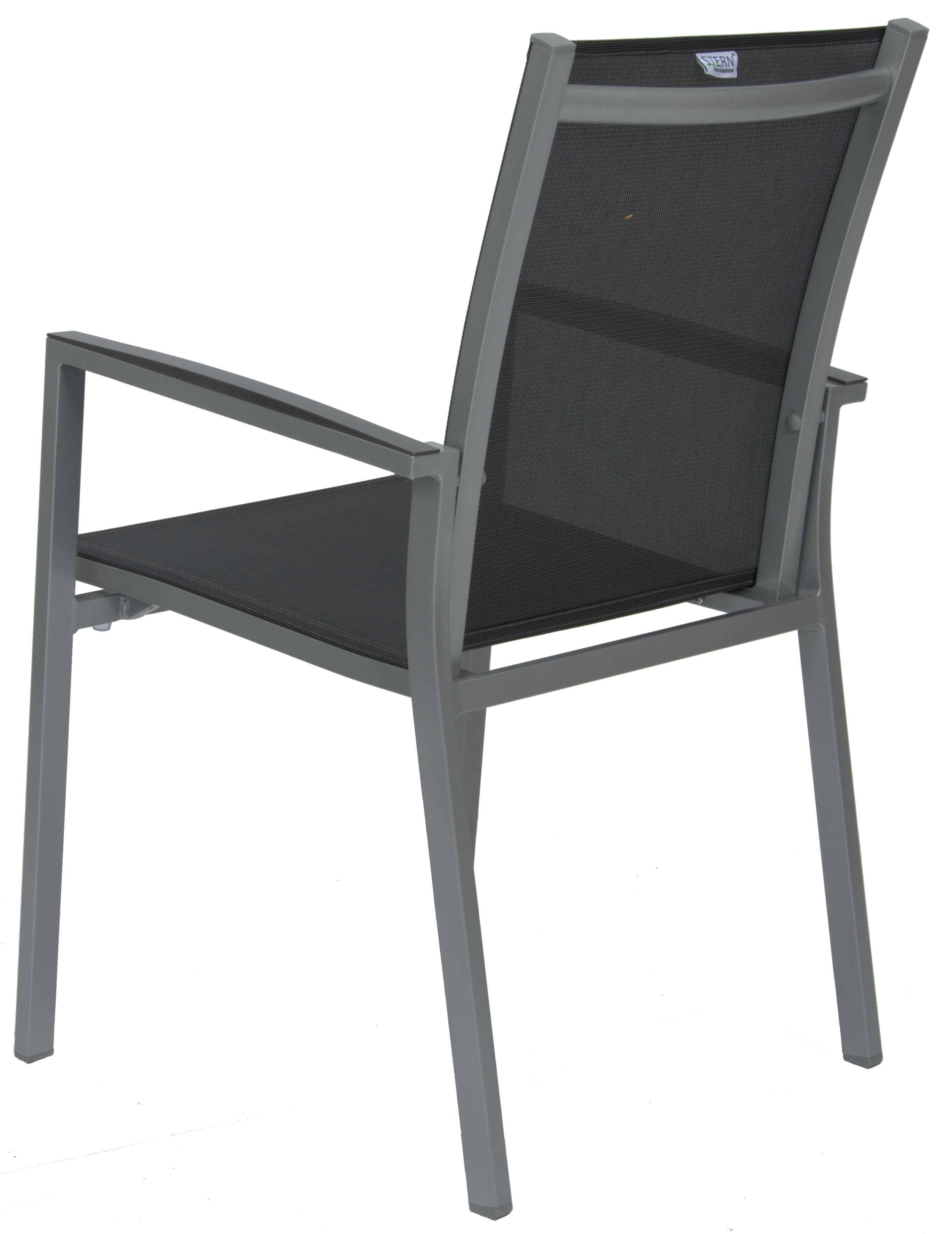 Fauteuil Levanto Aluminium Graphite Textilène Gris Argent - Imagen 2