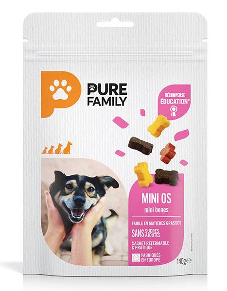 Pure Family - Friandises pour chien mini os 140 g - Pure Family - Image 1