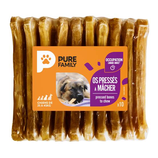 Pure Family - Os pressés à mâcher pour chien de grande taille x10 - Pure Family - Image 3