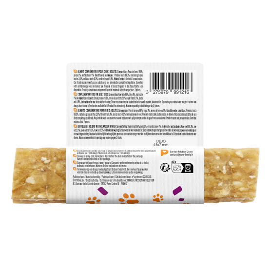 Pure Family - Barre à mâcher pour chien taille moyenne bœuf 1x175g - Pure Family - Image 2